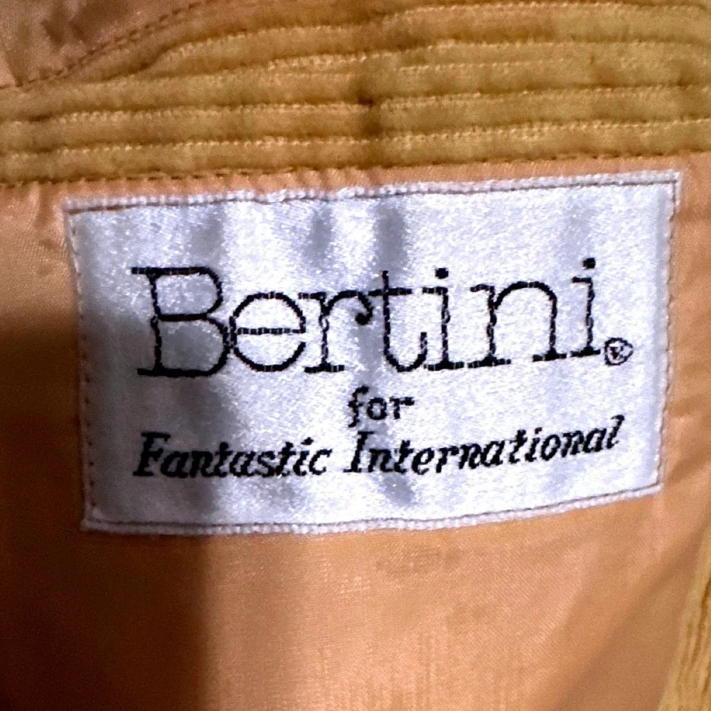 VTG Bertini for Fantastic International Mens Corduroy Sport Coat Blazer 42L‎